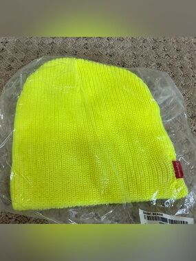 Supreme Neon Yellow Rib Knit Beanie